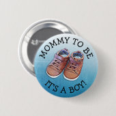 Mammie om Baby shower Button te zijn (Voorkant /achterkant)