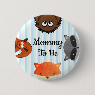 Mammie om Baby shower Button te zijn