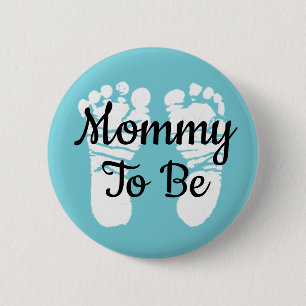 Mammie om Baby shower Button te zijn