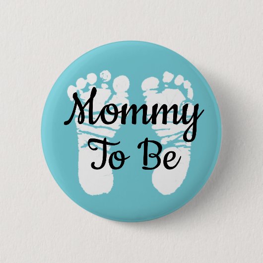 Mammie om Baby shower Button te zijn (Voorkant)