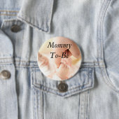 Mammie om Baby shower Button te zijn (In situ)