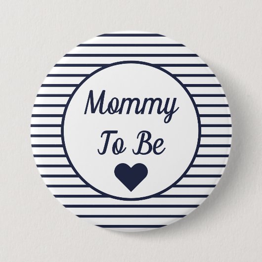 Mammie om Baby shower Button te zijn (Voorkant)