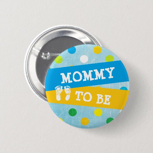 Mammie om Baby shower Button te zijn (Voorkant /achterkant)