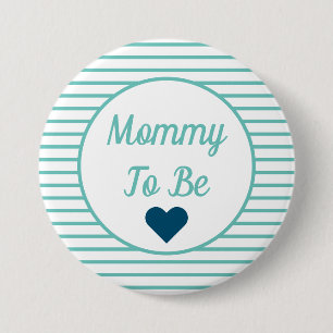 Mammie om Baby shower Button te zijn