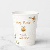 Mammie om Baby shower Cup te worden Papieren Bekers (Achterkant)