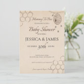 mammie om Baby shower te worden Kaart (Staand voorkant)