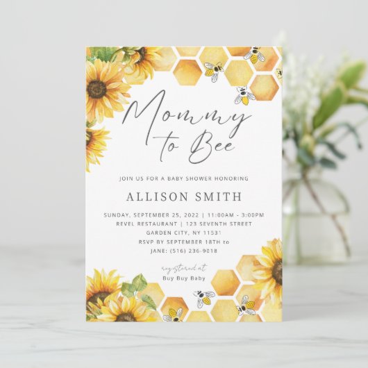 mammie om Baby shower te worden Kaart (Staand voorkant)