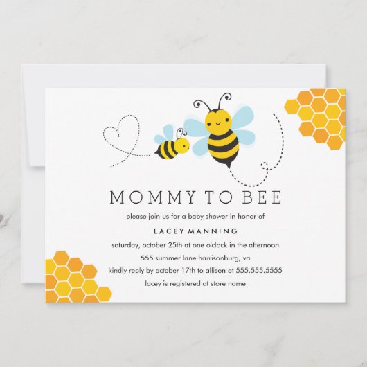 mammie om Baby shower te worden Kaart (Voorkant)