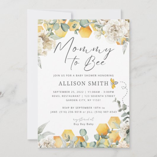 mammie om Baby shower te worden Kaart (Voorkant)