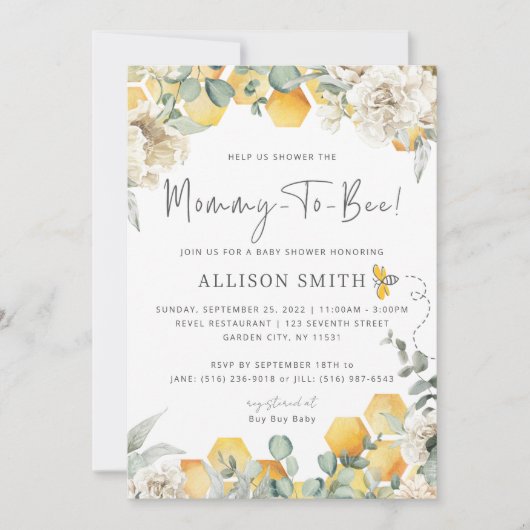 mammie om Baby shower te worden Kaart (Voorkant)