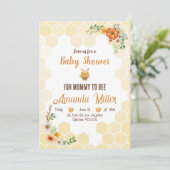 Mammie om Baby shower te worden Uitnodiging Kaart (Staand voorkant)