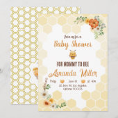 Mammie om Baby shower te worden Uitnodiging Kaart (Voorkant / Achterkant)