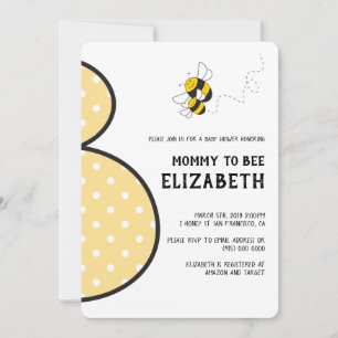 Mammie om de baby shower van hommels te bemachtige kaart
