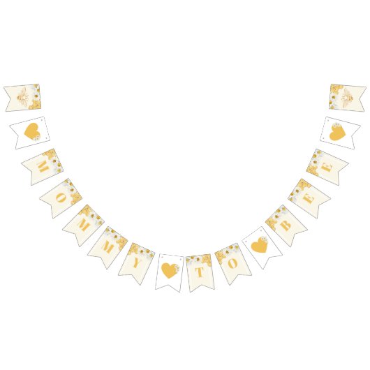 Mammie om de honingbijen van het Baby shower te wo Vlaggetjes (Alle)