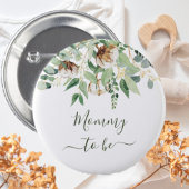 Mammie om Eucalyptus Greenery te worden Nieuwe Moe Ronde Button 5,7 Cm
