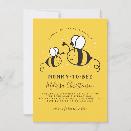 mammie om geel Baby shower te zijn dat neutraal is Kaart (Voorkant)