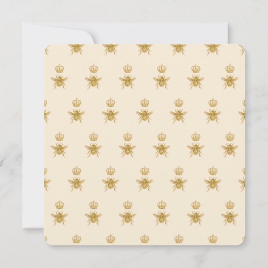 Mammie om goud te worden Glitter Gele Baby Uitnodi Kaart (Achterkant)