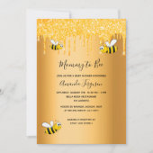 Mammie om goudglitter baby shower te worden kaart (Voorkant)