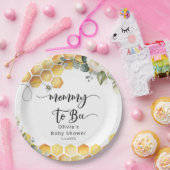Mammie om hommel baby shower papieren bordje (Feest)