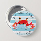 Mammie om krab te worden Het is een Button van het (Voorkant /achterkant)