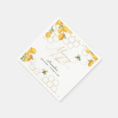 mammie om Lemons te worden Baby shower Servet (Hoek)