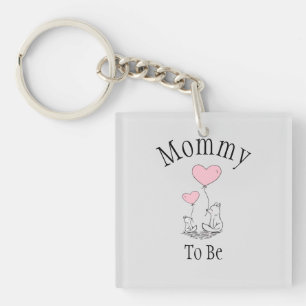 Mammie om Sleutelhanger van Baby shower te zijn