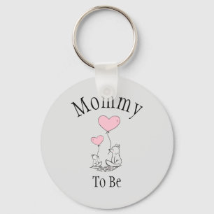Mammie om Sleutelhanger van Baby shower te zijn