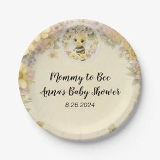 Mammie om te worden papieren bordje