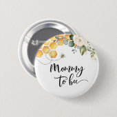 Mammie om te worden ronde button 5,7 cm (Voorkant /achterkant)