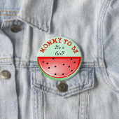 Mammie om Watermeloen te zijn Gedekte Button van B (In situ)