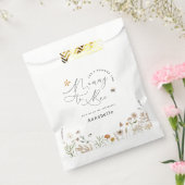 Mammie om wilde bloem baby shower bedankzakje (Gezegeld)