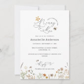 Mammie om wilde bloem baby shower kaart (Voorkant)