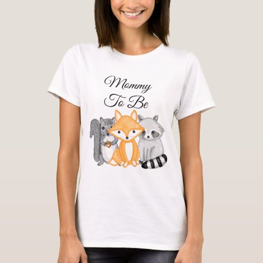 Mammie om Woodland Creats te zijn T-shirt (Voorkant)