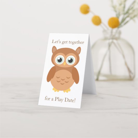 Mammie Play date die moet bellen Afsprakenkaart (Voorkant)