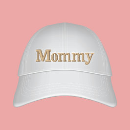 mammie preppy off White text geborduurd Geborduurde Pet