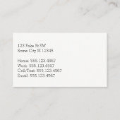 mammie roemenbloem moderne simpele contactkaartje (Achterkant)