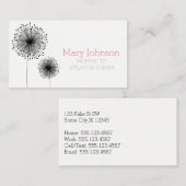 mammie roemenbloem moderne simpele contactkaartje (Voorkant / Achterkant)