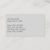 mammie roemenbloem moderne simpele contactkaartje (Achterkant)