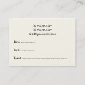 Mammie Roep Card Lady Bug Contactkaartje (Achterkant)