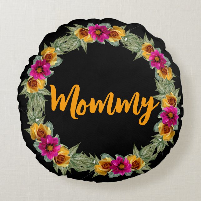 mammie Round Pillow Rond Kussen (Voorkant)