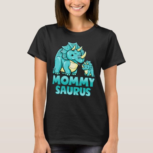Mammie Saurus Funny Mommysaurus Dinosaur Graphic T-shirt (Voorkant)