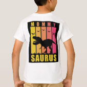 Mammie Saurus Rex T-shirt Leuke Dinosaurussen Moed (Achterkant)