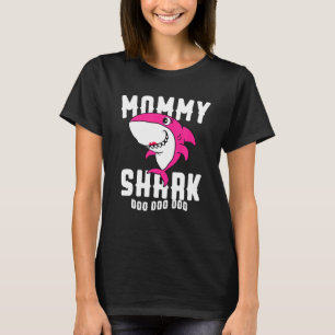 Mammie Shark Funny Moederdag Familie komt overeen T-shirt