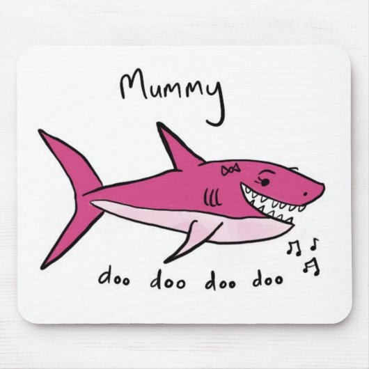 mammie Shark Muismat (Voorkant)