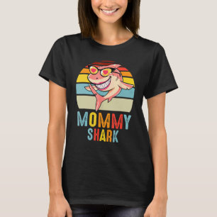 Mammie Shark Retro Shark Moederdag T-shirt