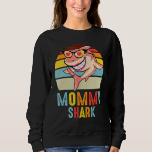 Mammie Shark  Retro Shark Moederdag Trui