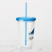 Mammie Shark Tumbler Acryl Drinkbeker (Rechts)