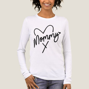 Mammie Simple Modern Script Typography Heart Tri-Blend Shirt