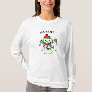 Mammie Snowman Cute Whimsical T-shirt