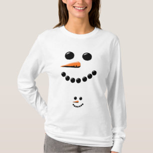 Mammie Snowman en Baby Snowman Cute Festive T-shirt